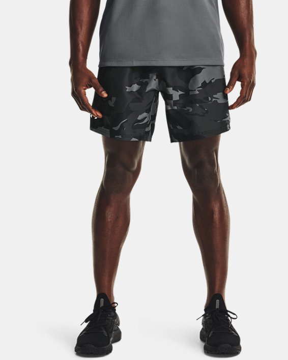 Men's UA Speed Stride Print Shorts, Black, pdpMainDesktop image number 0